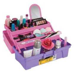 Caja cosmetiquera 14” Pretul rosa/morado Mod. CCO-14RP