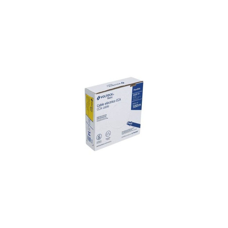 Caja de cables blanco CCA Volteck Basic cobre 100 metros