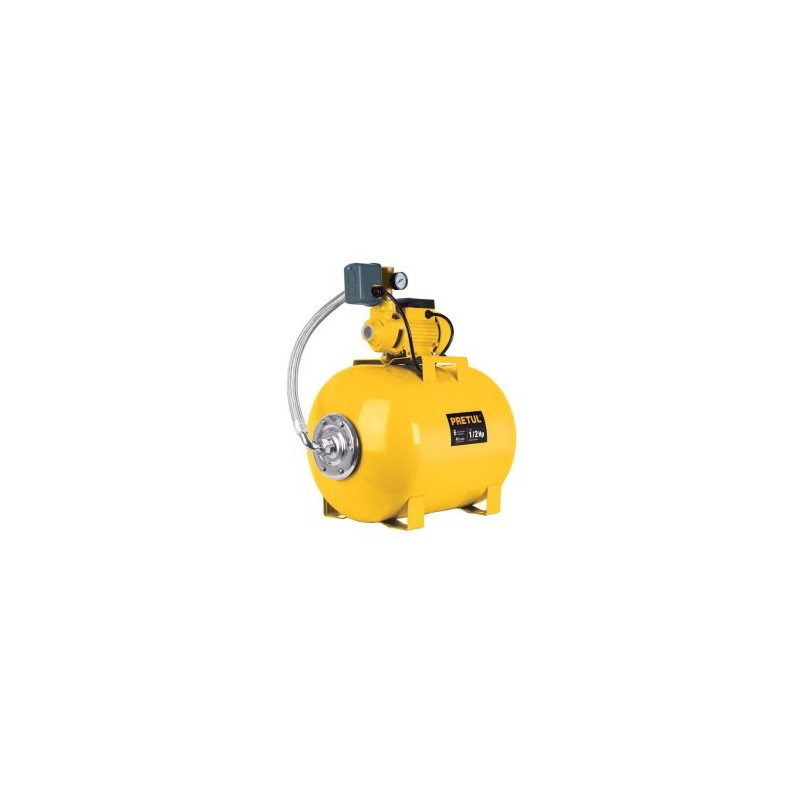 Bomba hidroneumática PRETUL 50 litros 1/2 HP Mod. HIDR-1/2x50P