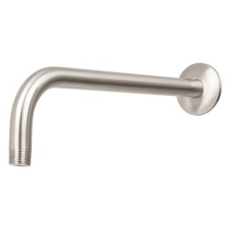 Brazo y chapetón para regadera Foset Element 30 centímetros satinado Mod. BCH-700N
