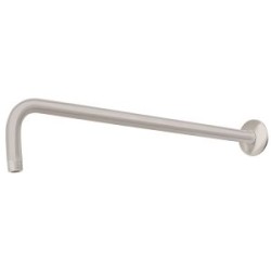 Brazo y chapetón para regadera Foset Riviera 50 centímetros satinado Mod. BCH-750N