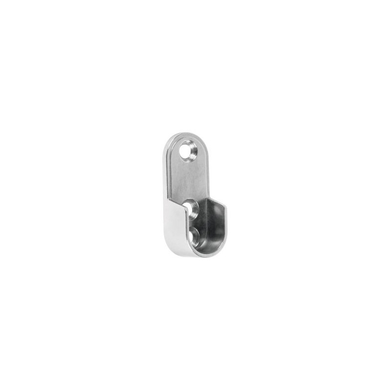 Brida cromada Hermex para tubo ovalado Mod. BTO-5