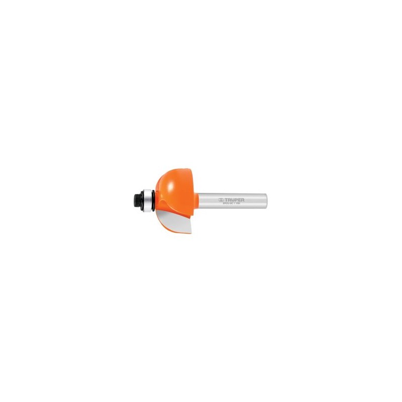 Broca para router, bocel cuarto 1-1/8? con balero Truper Mod. BROU-BC1-1/8X