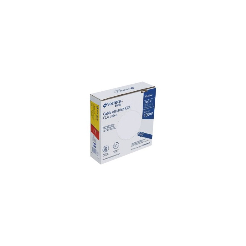 Caja de cables rojos CCA Volteck Basic 100 metros