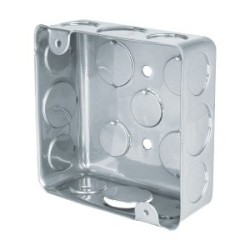Caja eléctrica cuadrada Volteck 4? x 4? económica Mod. CCH-4X4E