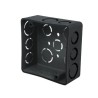 Caja eléctrica cuadrada Volteck 4? x 4? plástica Mod. CCH-4X4P