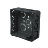 Caja eléctrica cuadrada Volteck 4? x 4? plástica Mod. CCH-4X4P