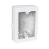 Caja eléctrica de contactos para canaleta Volteck 3? x 5? blanca Mod. CRU-3X5