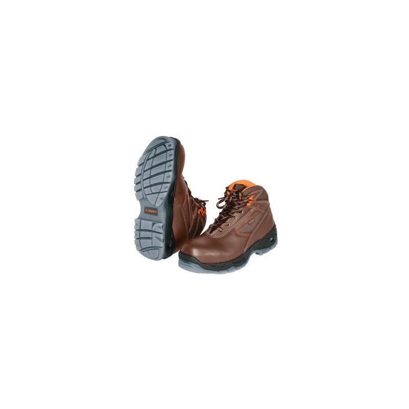 Calzado industrial Truper dieléctrico color café