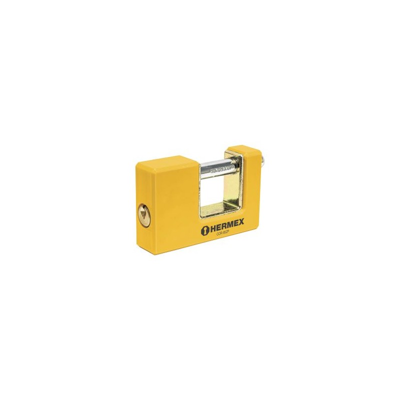 Candado de seguridad Hermex antipalanca 85 mm cuerpo metálico Mod. COR-85ZP