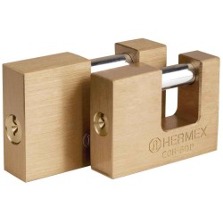 Candados de seguridad antipalanca Hermex cuerpo de latón sólido