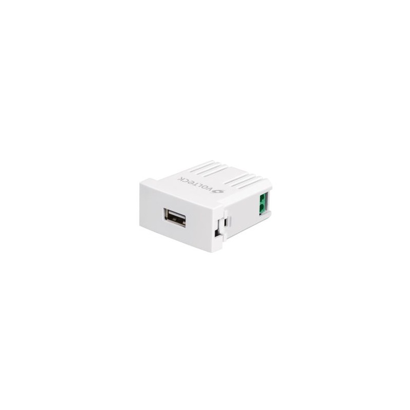 Cargador USB a la pared Volteck 2.1A color blanco Mod. CUSH-OB