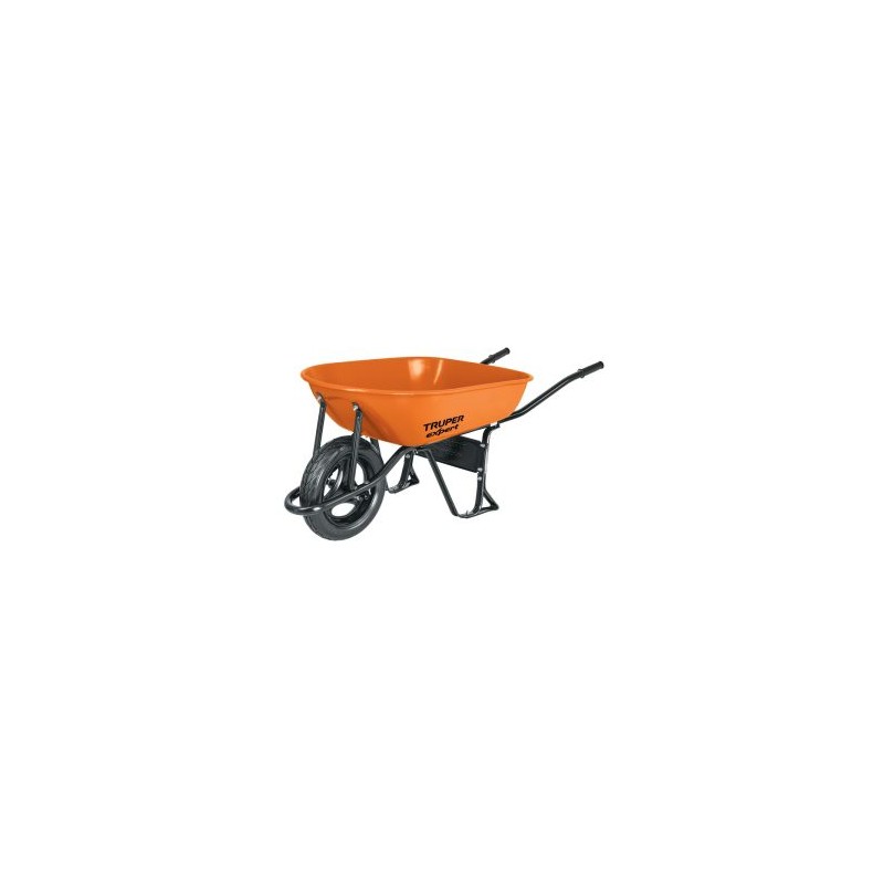 Carretilla con llanta Imponchable bastidor tubular Truper Expert 5.5ft3 Mod. CAT-50X