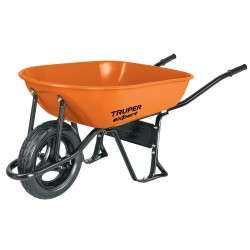 Carretilla con llanta Imponchable bastidor tubular Truper Expert 5.5ft3 Mod. CAT-50X