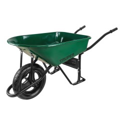 Carretilla con llanta imponchable, bastidor tubular Truper 4.75 ft3 Mod. CAT-55FF