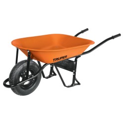 Carretilla con llanta neumatica, bastidor tubular TRUPER 4.5 ft3 Mod. CAT-45ND