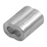 Casquillos dobles de aluminio Fiero para cables de acero