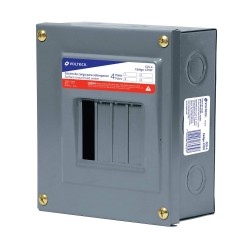 Centro de carga de sobreponer Volteck 4 polos Mod. CCS-4