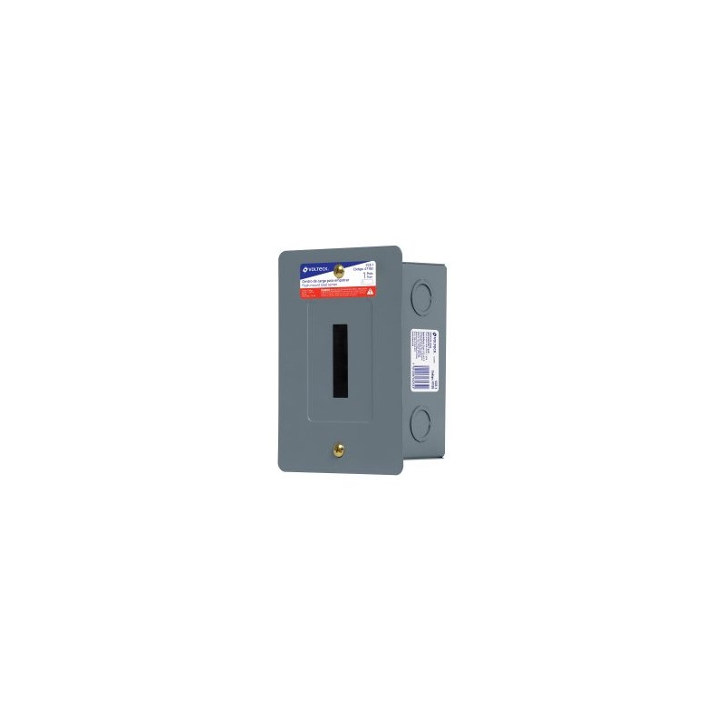 Centro de carga empotrable Volteck 1 polo Mod. CCE-1