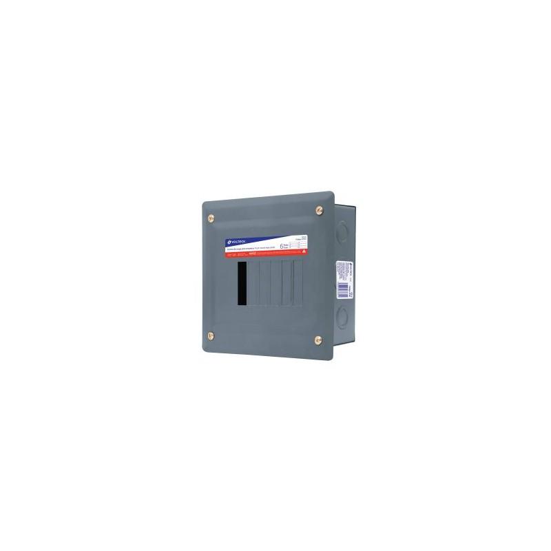 Centro de carga empotrable Volteck 6 polos Mod. CCE-6
