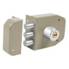 Cerradura de sobreponer Hermex 3 barras instala-fácil llave puntos Mod. CS-93