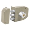 Cerradura de sobreponer Hermex 3 barras instala-fácil llave puntos Mod. CS-93
