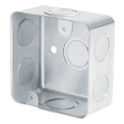 Caja eléctrica cuadrada Volteck 3? x 3? reforzada Mod. CCH-3X3