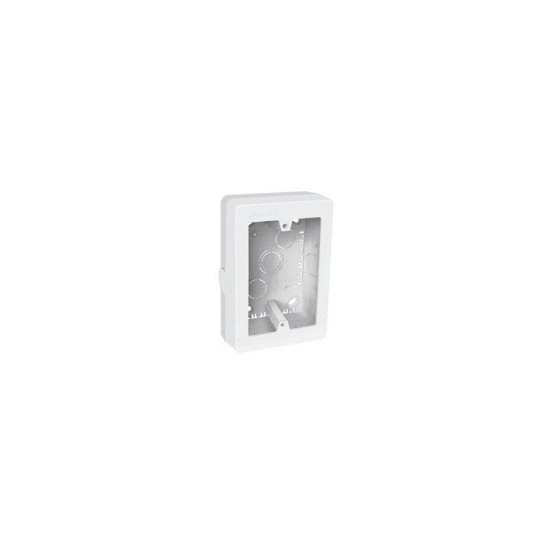 Caja eléctrica de contactos para canaleta Volteck 3? x 5? blanca Mod. CRU-3X5