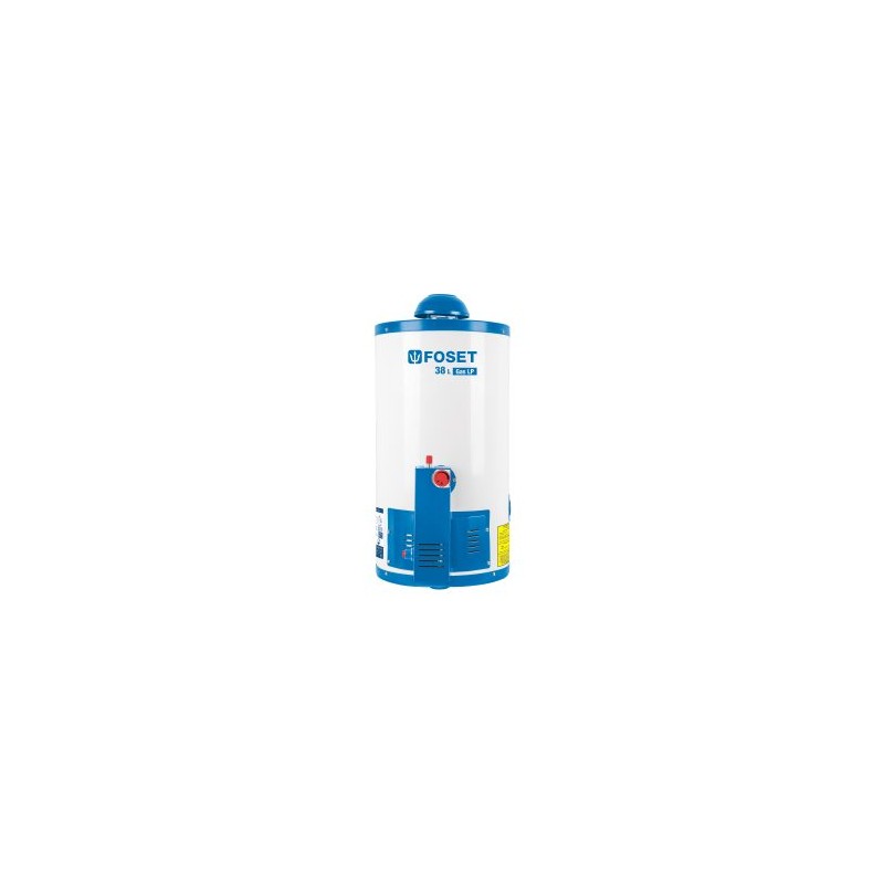 Calentador de Depósito a Gas Foset 1 Servicio LP, 38 litros Mod. CALE-38D