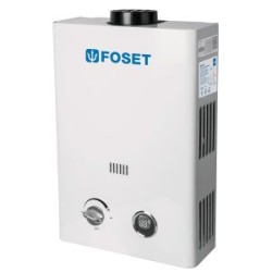 Calentador de paso instantáneo 1 servicio gas L.P. FOSET 6 litros Mod. CALE-6I