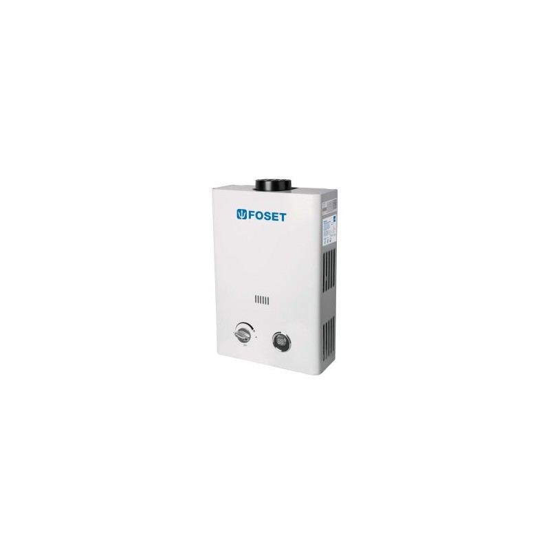 Calentador de paso instantáneo 1 servicio gas L.P. FOSET 6 litros Mod. CALE-6I