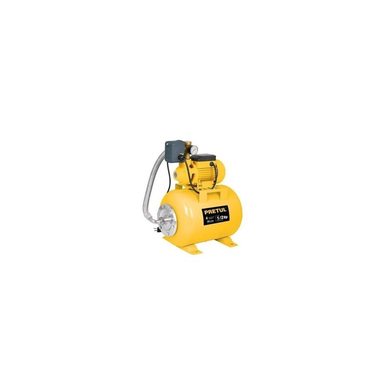 Bomba hidroneumática PRETUL 24 litros 1/2 HP Mod. HIDR-1/2x24P
