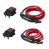 Candados de seguridad Hermex de cable de combinación uso ligero