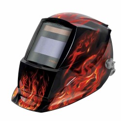 Careta electrónica para soldar TRUPER diseño flama Mod. CAREL-913F