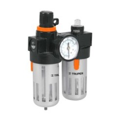 Filtro y regulador de presión de aire TRUPER ¼” NPT Mod. UNI-LL-1/4