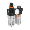 Filtro y regulador de presión de aire TRUPER ¼” NPT Mod. UNI-LL-1/4