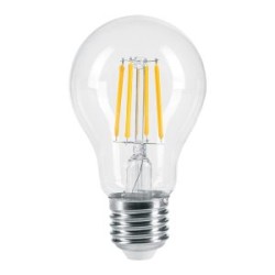 Foco LED Volteck tipo A19 6 W con filamento luz cálida Mod. LED-196FC