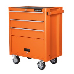 Gabinete metálico móvil de 4 cajones TRUPER capacidad 90 kg Mod. GAMO-4090
