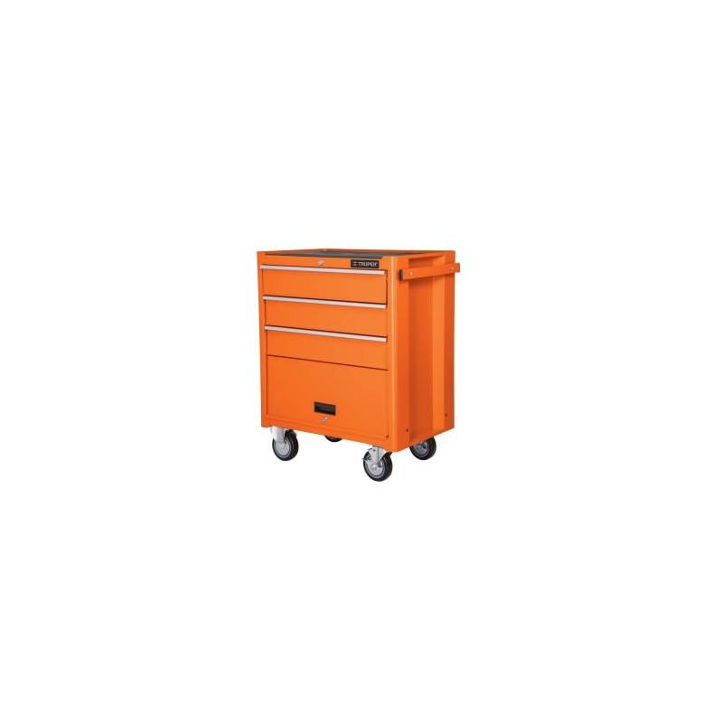 Gabinete metálico móvil de 4 cajones TRUPER capacidad 90 kg Mod. GAMO-4090