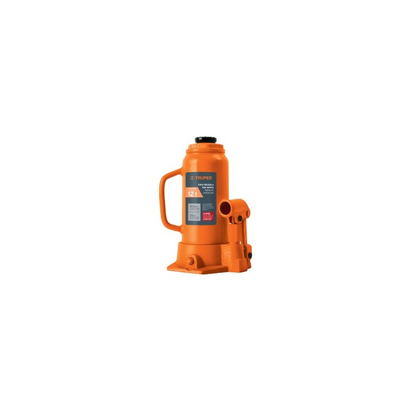 Gato hidráulico de botella Truper 12 t Mod. GAT-12