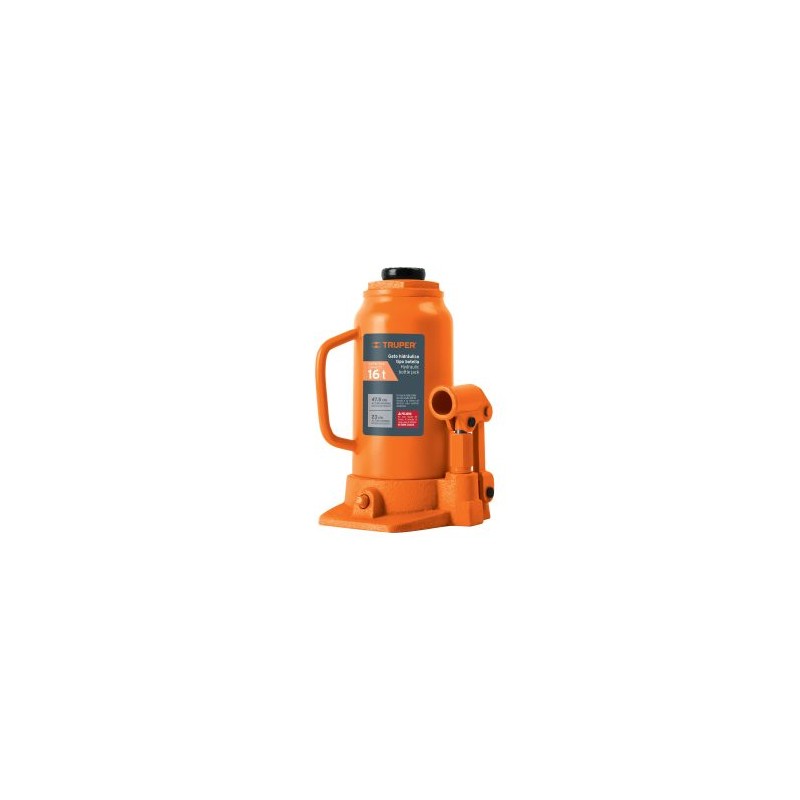 Gato hidráulico de botella Truper 16 t Mod. GAT-16