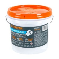 Grasa lubricante multiusos Truper base litio 3.5 Kg Mod. GRAS-350