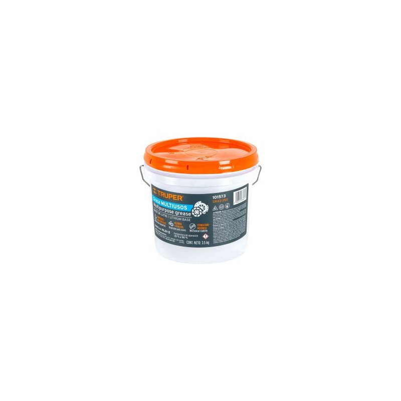 Grasa lubricante multiusos Truper base litio 3.5 Kg Mod. GRAS-350