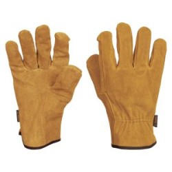 Guantes de seguridad y trabajo Truper de carnaza puños ajustados