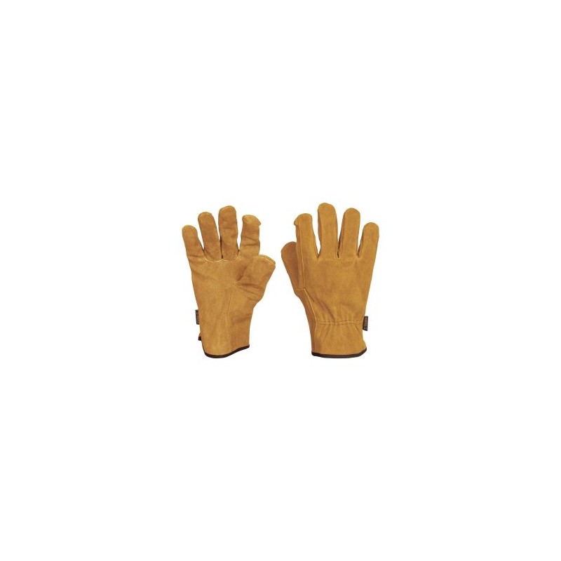 Guantes de seguridad y trabajo Truper de carnaza puños ajustados
