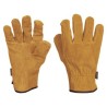 Guantes de seguridad y trabajo Truper de carnaza puños ajustados