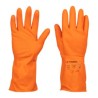 Guantes de seguridad y trabajo Truper de látex para limpieza color naranja