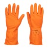 Guantes de seguridad y trabajo Truper de látex para limpieza color naranja