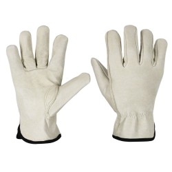 Guantes de seguridad y trabajo Truper de piel de cerdo tipo operador Mod. GU-743