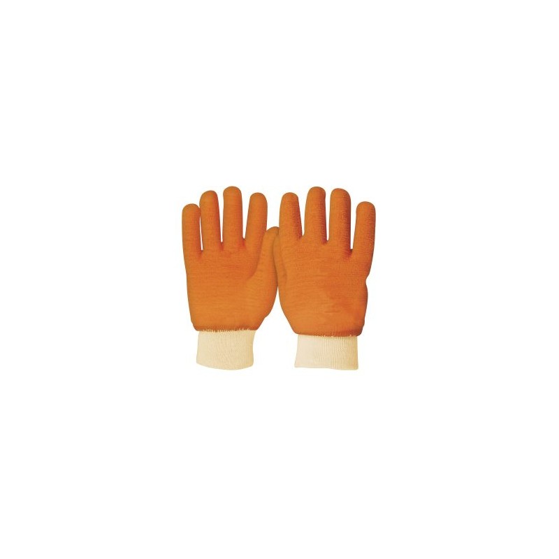 Guantes de seguridad y trabajo Truper recubrimiento total de látex unitalla Mod. GU-435